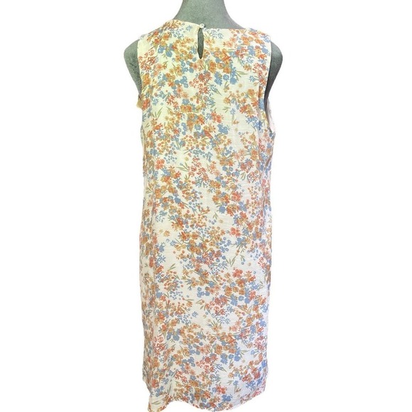 Robert Louis Floral Dress, Rayon and Polyester, Ditzy Print, Size Medium - Picture 3 of 6
